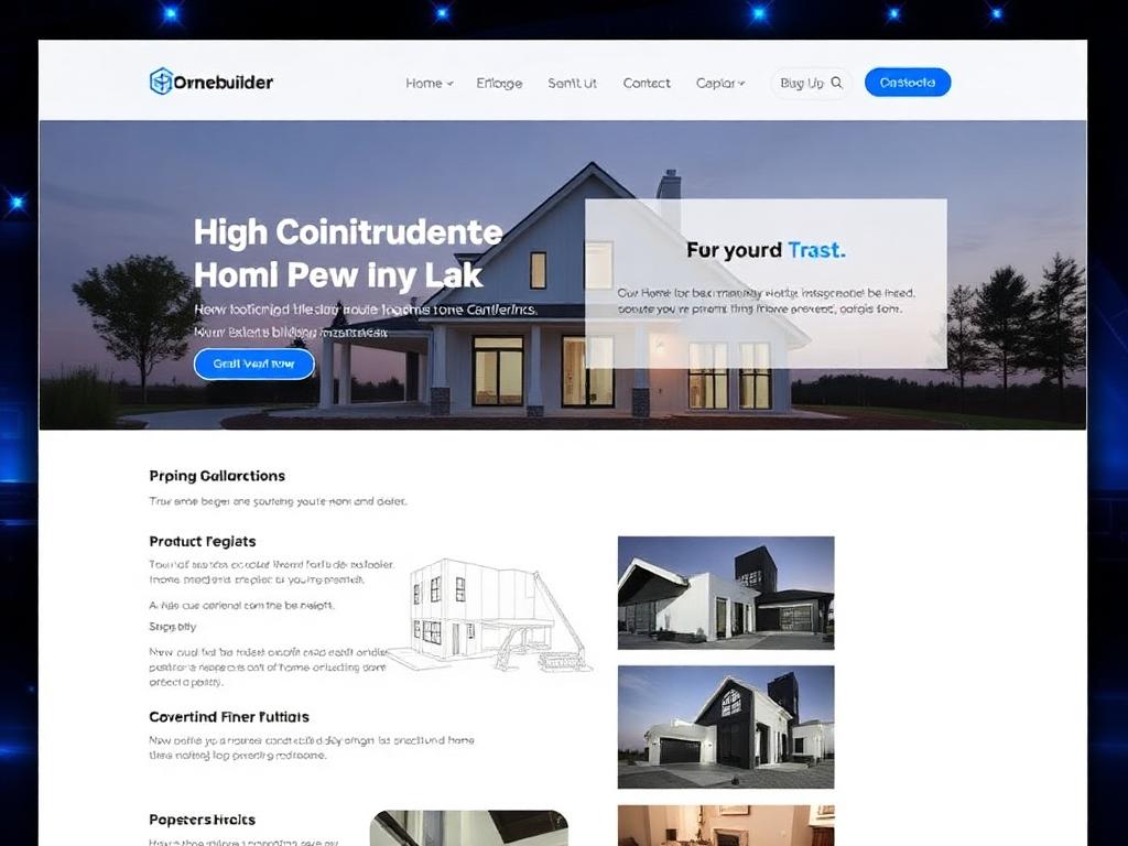 Home Builder website project — Booked solid 6 months ahead